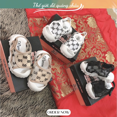 XẢ KHO giá sôc Sandal Tập Đi Cho Bé -Đế Chống Trơn-Hàng Quảng Châu - hàng bán giảm sâu bị dính tí keo do sản xuất (GD2)