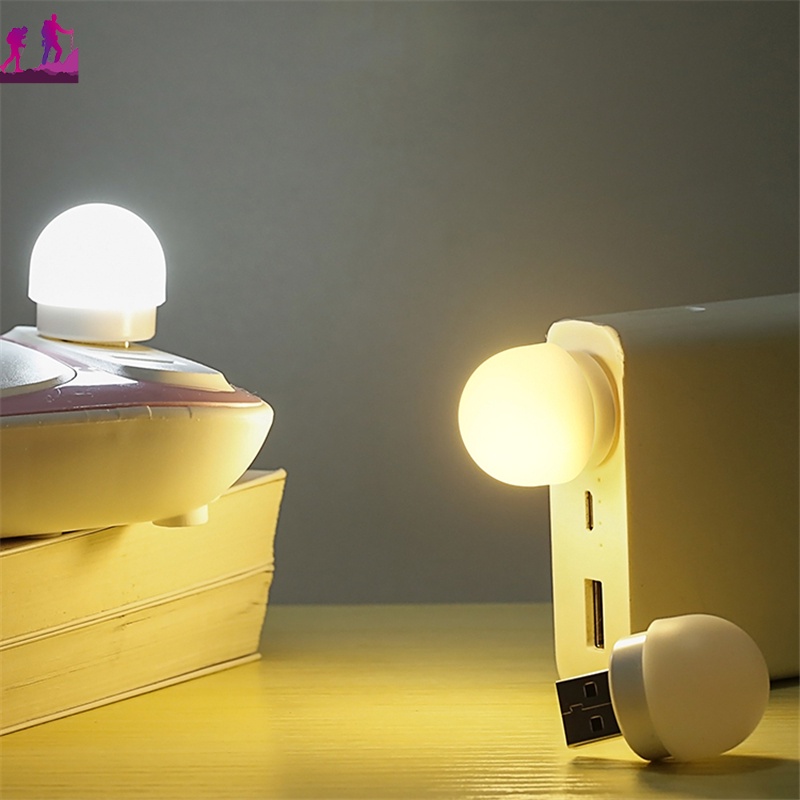 Đèn Ngủ Mini Di Động Với Cổng Sạc USB Cho Máy Tính Di Động