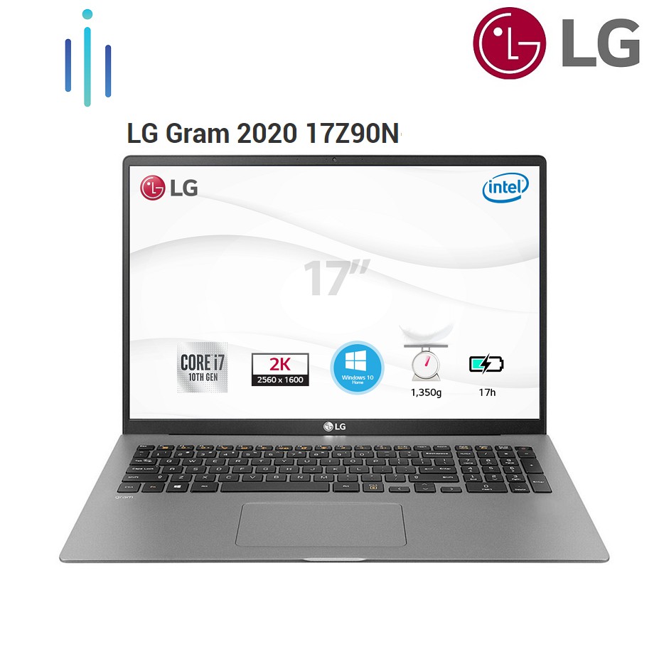 Laptop LG Gram 2020 17Z90N-V.AH75A5 i7-1065G7 | 8GB | 512GB | 17" WQXGA IPS WIN 10 | BigBuy360 - bigbuy360.vn