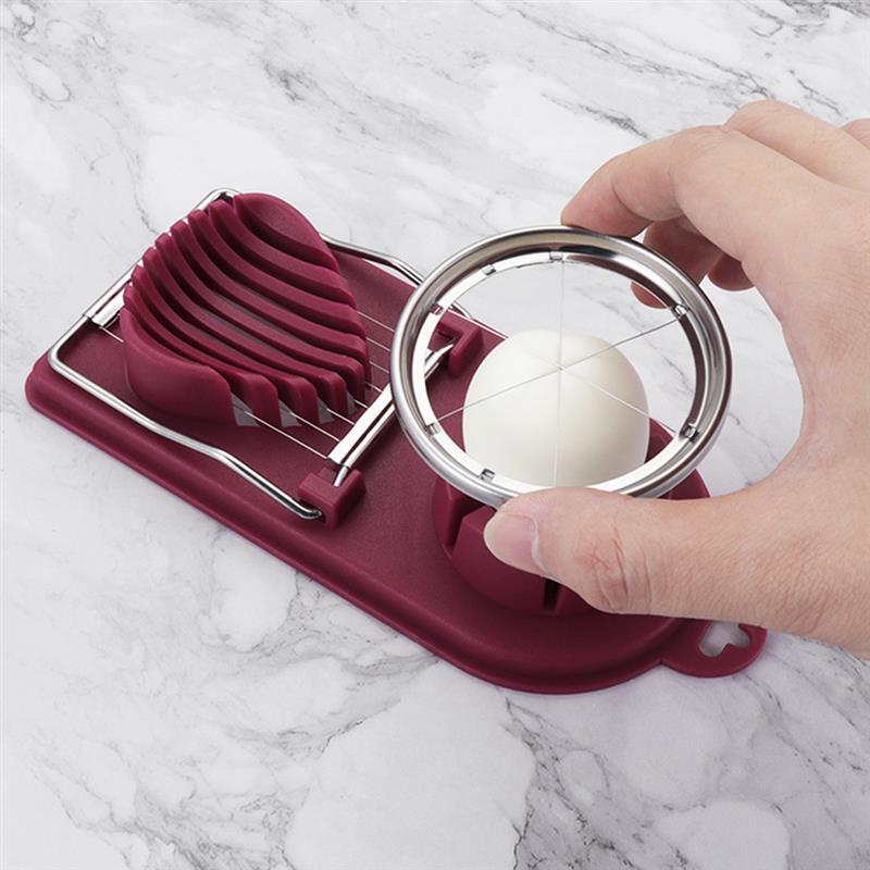 Dụng Cụ Cắt Trứng Luộc Đa Chức Năng Bằng Thép Không Gỉ