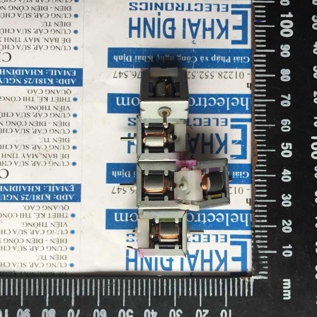 3 cái động cơ DC hở mô phỏng hoạt động của motor 1.5-3v 550-11000RPM kde3510
