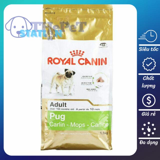 ROYAL CANIN PUG ADULT 1,5kg/500gr - THỨC ĂN DẠNG HẠT CANIN CHO PUG TRUỞNG THÀNH