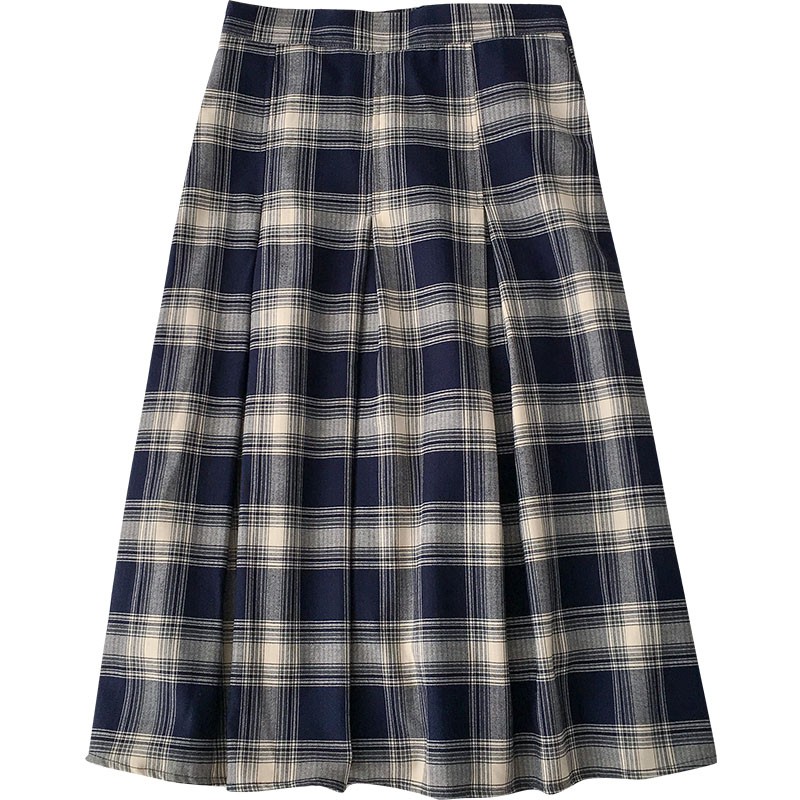Chân váy kẻ ô dáng dài Vintage Hàn Quốc (HÀNG SẴN)- Có ảnh thật | BigBuy360 - bigbuy360.vn