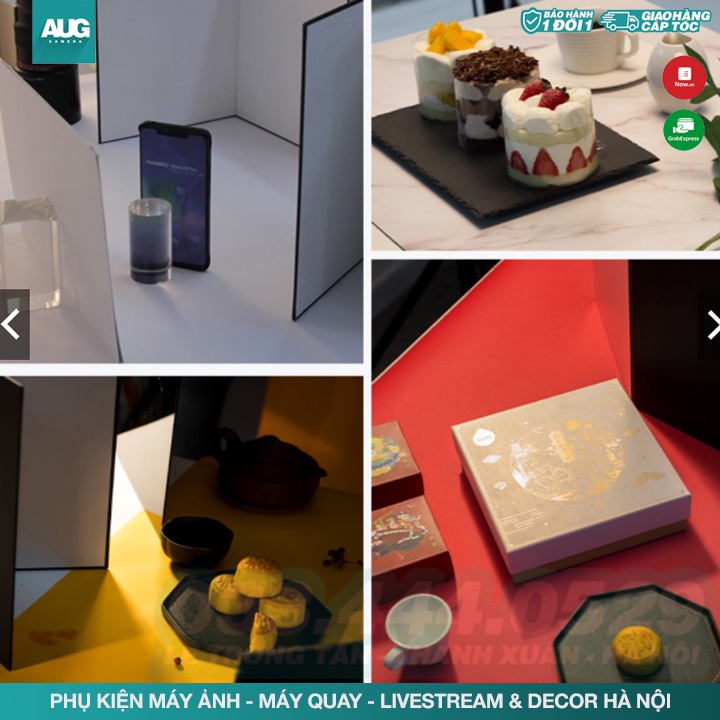 Tấm hắt sáng để bàn đạo cụ hỗ trợ chụp sản phẩm kích thước A3 - A4 - AUG Camera Hà Nội