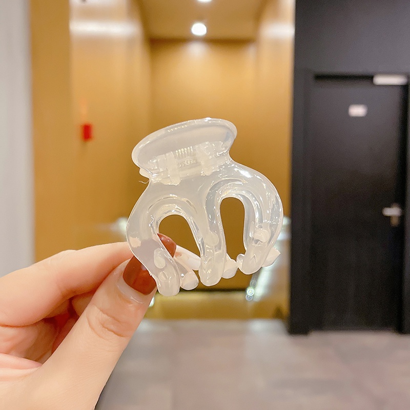 Kẹp Tóc Bằng Nhựa Acrylic Trong Suốt Phong Cách Hàn Quốc Tinh Tế