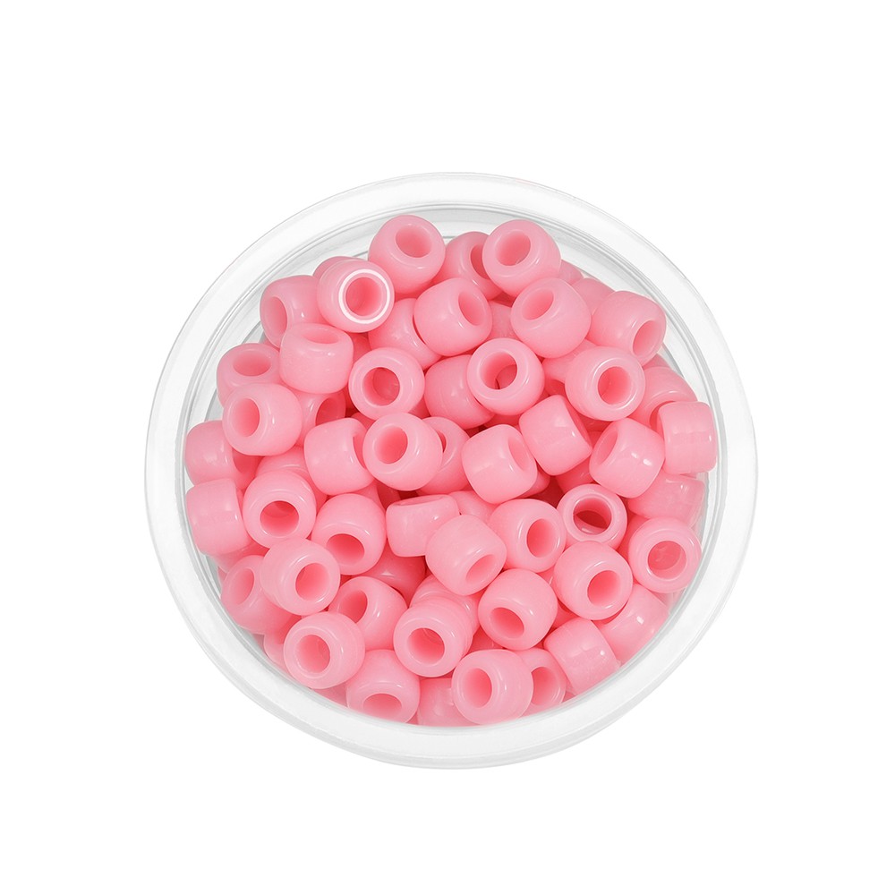 Bộ 100 hạt xỏ acrylic màu pastel dành cho làm vòng đeo tay dây chuyền phụ kiện tóc DIY