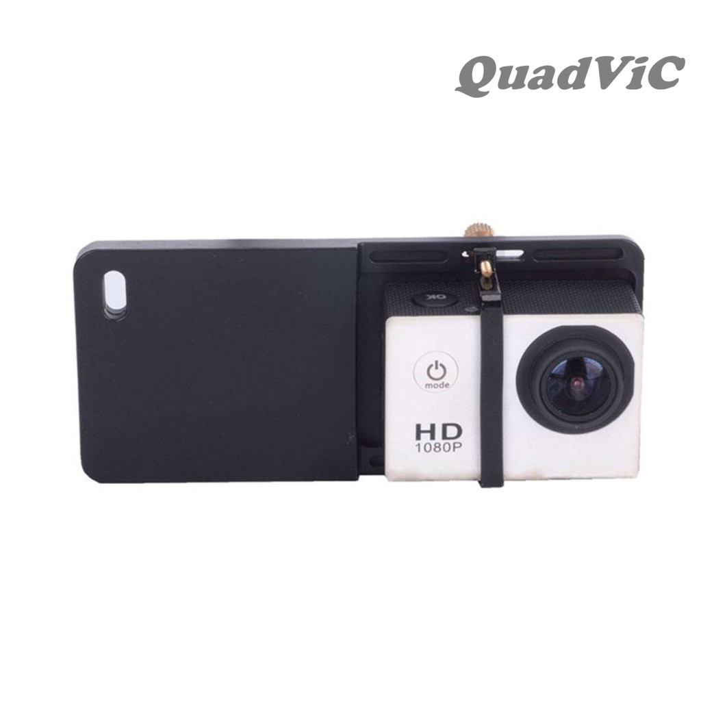 Adapter gimbal gopro 8 7 6 black chống rung smooth Q yi 4k + thanh gắn action camera QuadViC.COM N00173