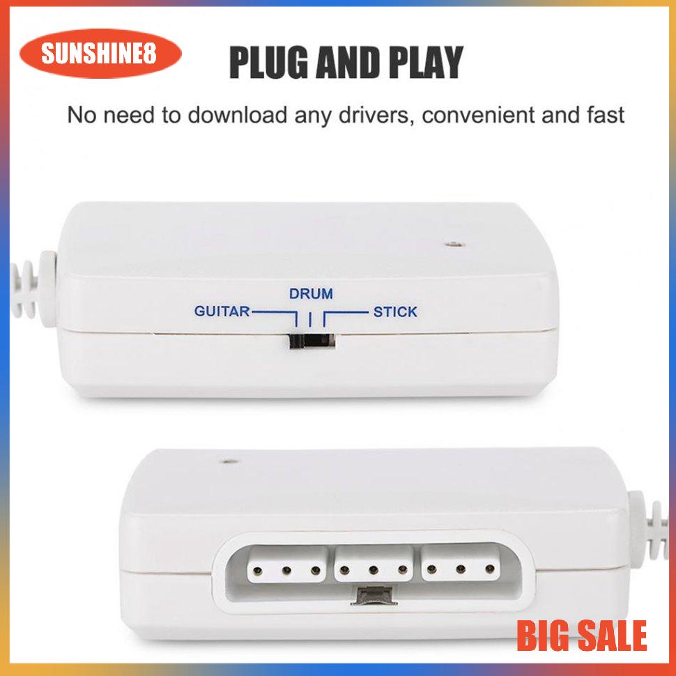 【SUN】Ruitroliker Game Controller Converter Adapter Cable for PS2 to for Wii