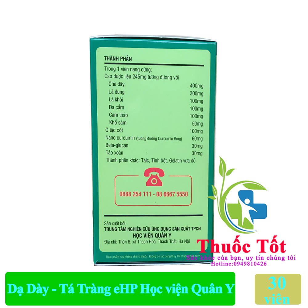 { Rocori mẫu mới} Hỗ trợ giảm đau Dạ Dày Tá Tràng trào ngược eHP Học viện Quân Y | BigBuy360 - bigbuy360.vn