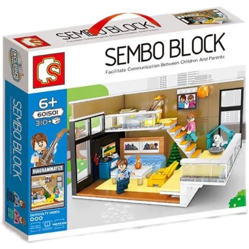 Bộ Đồ Chơi Lego Xếp Hình Nhà Phong Cách Châu Âu Cho Bé