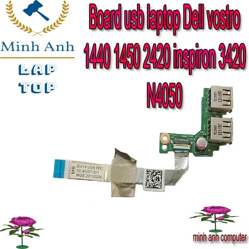 Bo cáp usb laptop Dell vostro 1440 1450 2420 inspiron 3420 N4050