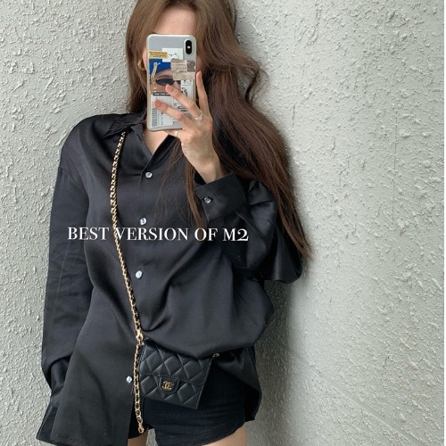 Áo sơ mi IELGY chiffon dáng rộng nhiều màu sắc tùy chọn thời trang mùa hè cho nữ