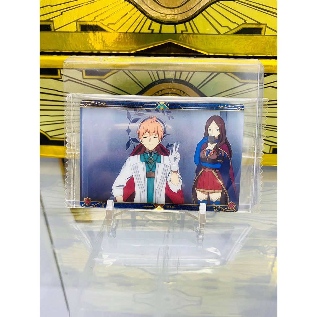 [ Dưa Hấu Yugioh ] Thẻ bài bánh xốp Fate Grand Order FGO Romani &amp; Leonardo Da Vinci  - Tặng bọc bài nhựa bảo quản