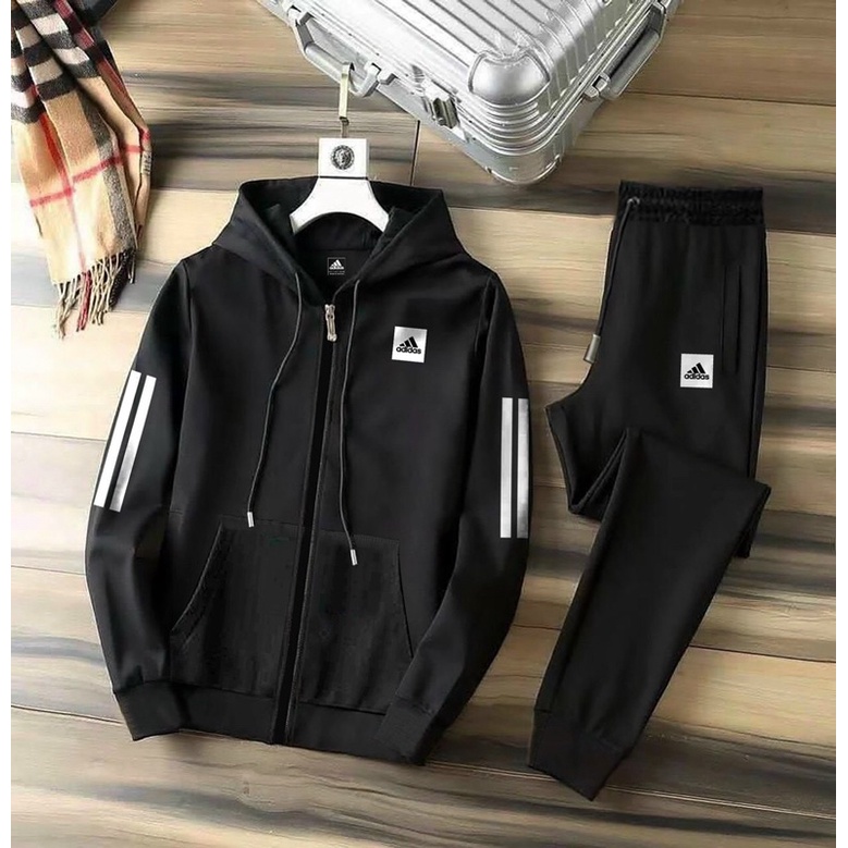 Bộ thể thao Adidas nam Đen [ko bai, ko xù, hàng cao cấp]