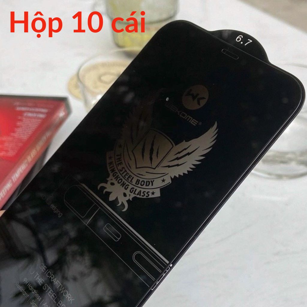 Kính cường lực Kingkong chống nhìn trộm iphone 14 Pro max 13promax 12Pro max 11Promax 11 14Plus X Xsmax Xr 8Plus [WK 4D]