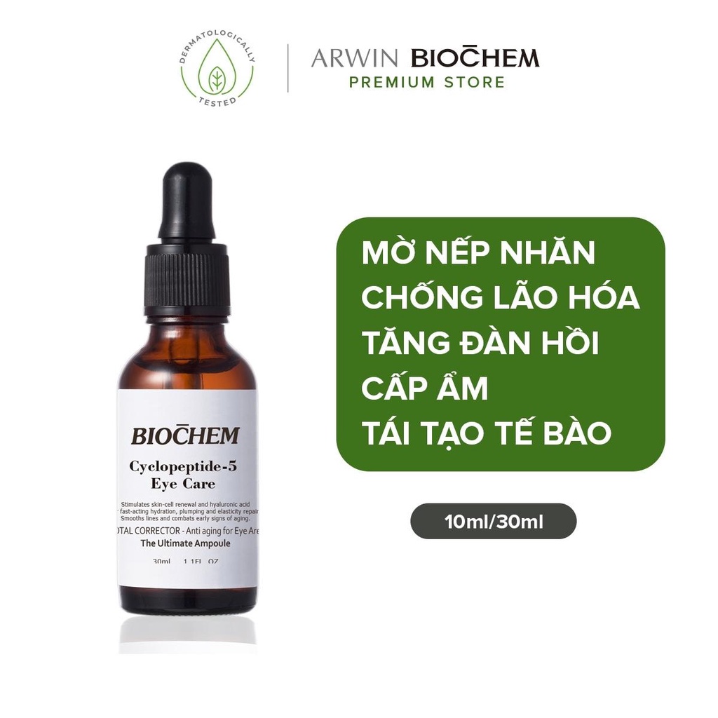 Size mini Tinh chất Biochem cao cấp dưỡng mắt Cyclopeptide-5 10ml