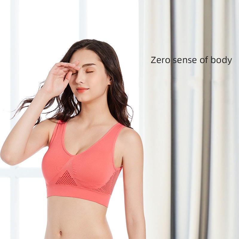 Áo Ngực Thể Thao Không Gọng Chống Sốc Thoáng Khí Thoải Mái Cho Nữ