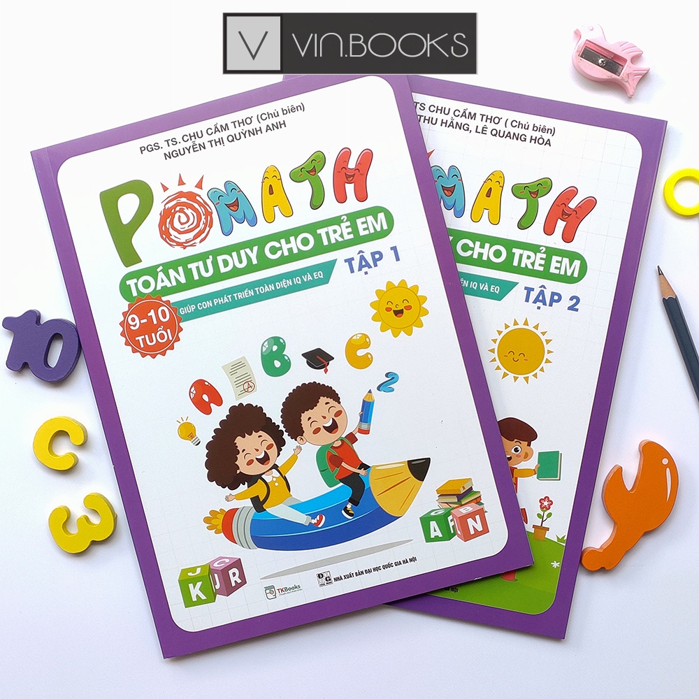 Sách - Combo Toán Tư Duy Pomath Cho Trẻ 9 - 10 Tuổi