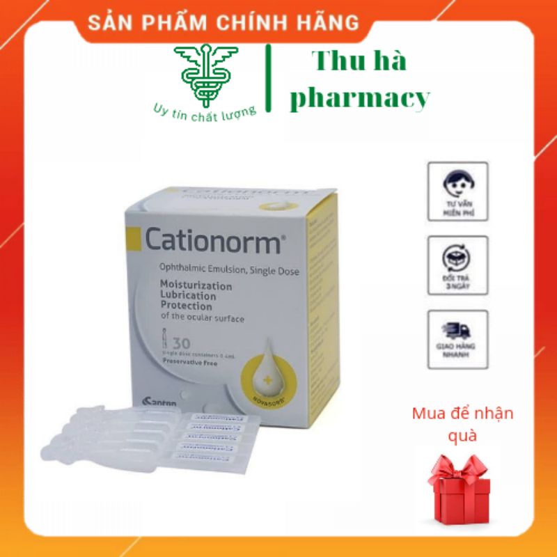 Nhũ tương nhỏ mắt, ống đơn liều CATIONORM® - Pháp