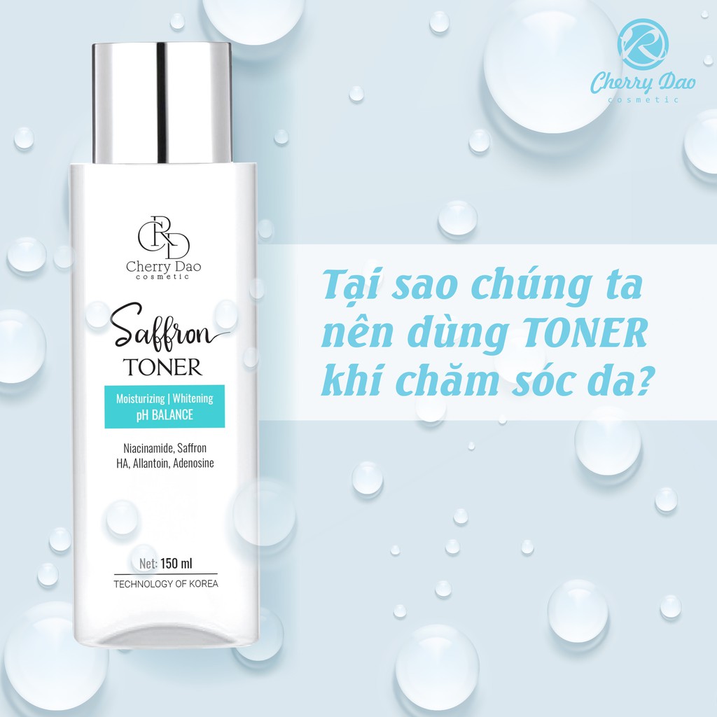 nước hoa hồng se khít lỗ chân lông dưỡng ẩm TONER Saffron CRD