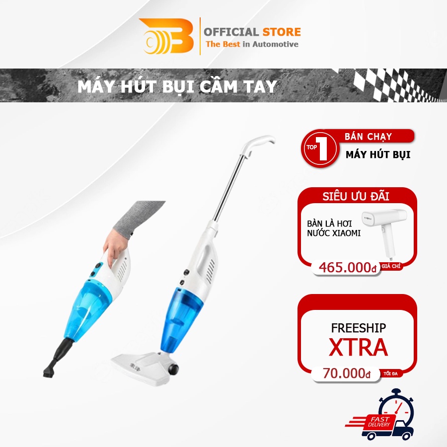 Máy hút bụi cầm tay gia đình đa năng kèm 9 đầu hút sử dụng cho mọi địa hình Bigmart86