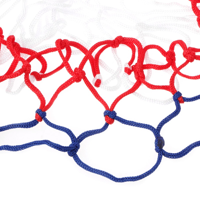 Lưới Chơi Bóng Rổ Bằng Nylon 5mm Màu Đỏ Xanh Dương Trắng