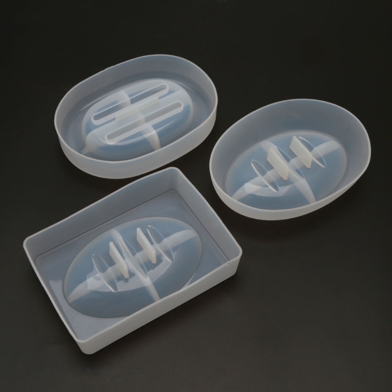 Khuôn silicone làm khay đựng xà phòng hình tròn