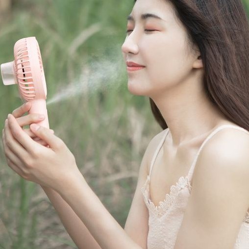 [ Xả kho] Quạt phun sương mini cầm tay, quạt hơi nước làm mát chăm sóc da mặt tự nhiên 3 cấp độ mát dung lượng lớn | BigBuy360 - bigbuy360.vn