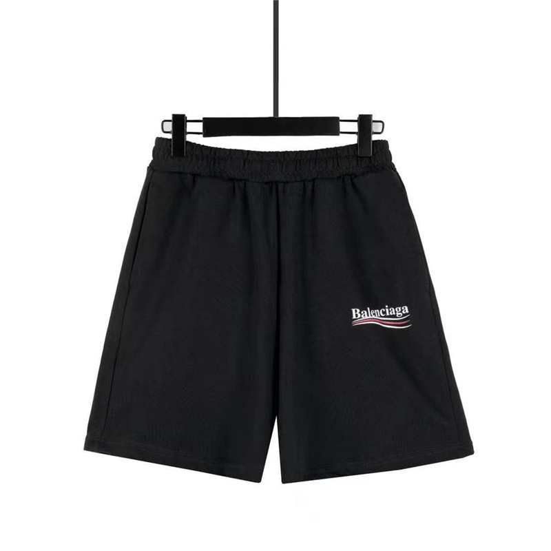 BALENCIAGA Quần Short Thun In Chữ Trẻ Trung Thời Trang Nam