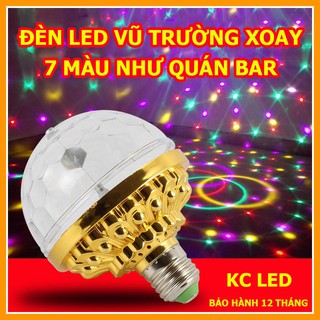 Đèn LED Vũ Trường Tự Xoay 7 Màu Nhiều Hiệu Ứng Biến Nhà Bạn Thành Vũ Trường Chuyên Nghiệp