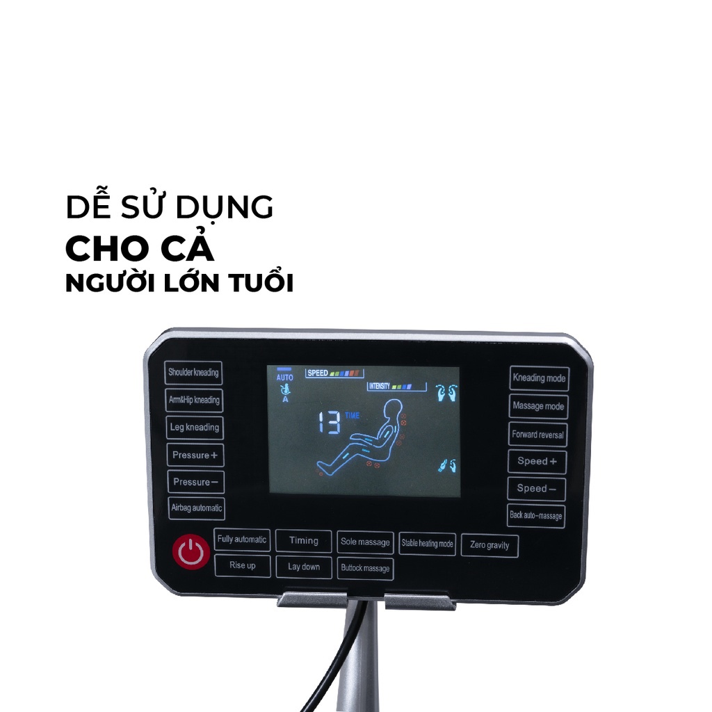 Ghế Massage Toàn Thân Công Nghệ Nhật Bản HP02, Ghế Mát Xa Cao Cấp Bi Lăn Di Động Kết Hợp 12 Bài Massage Chuyên Nghiệp