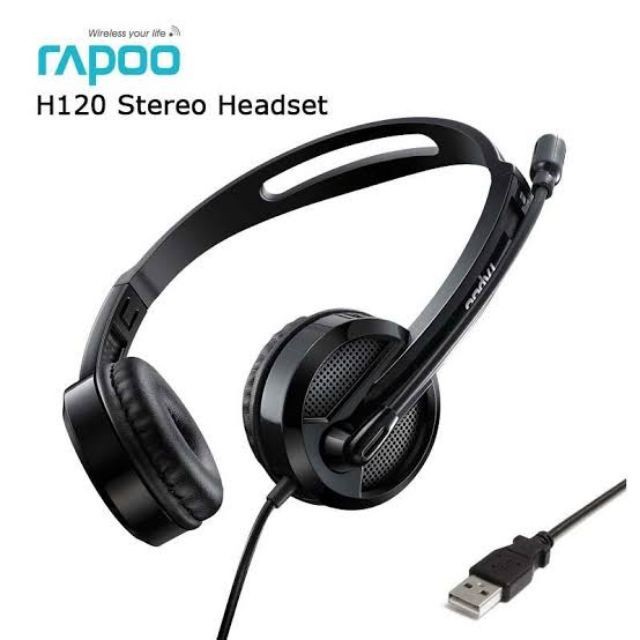 Tai nghe chụp tai On-ear Rapoo H120 - USB Stereo - Bảo hành 2 năm