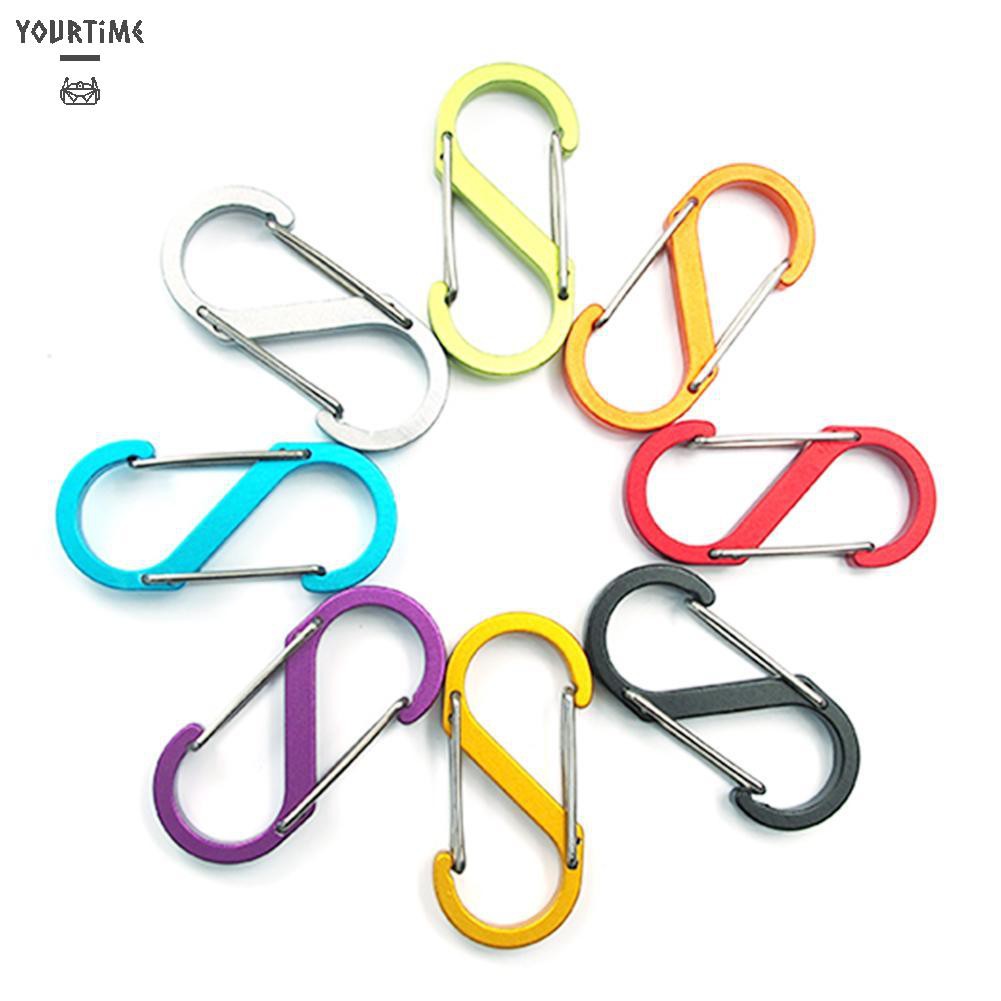 Móc Khóa Hình Chữ S Bằng Hợp Kim Nhôm 8 Kiểu Dáng