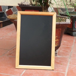 Bảng menu đen khung gỗ cao cấp