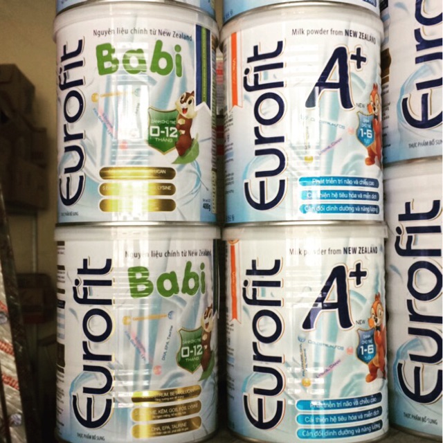 Sữa bột Eurofit babi, Eurofit A+ lon 400g Date 2021