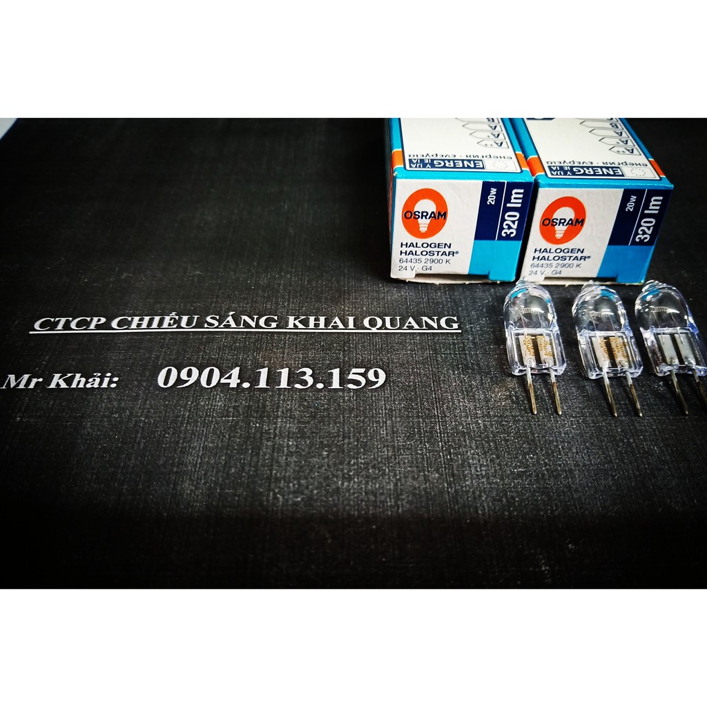 Bóng đèn halogen Osram 64435 20W 24V đui G4