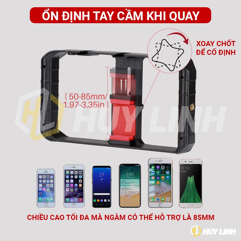 Giá đỡ Ulanzi chống rung Cho điện thoại Ulanzi U-Rig Pro - Sự kết hợp rất nhiều phụ kiện quay video bằng điện thoại | BigBuy360 - bigbuy360.vn