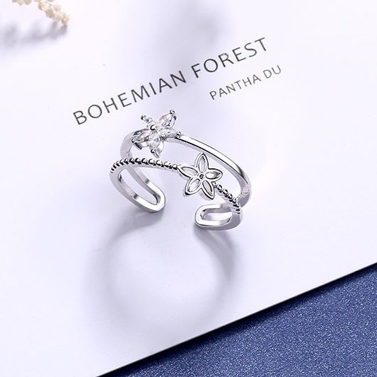 Nhẫn đính đá cao cấp kiểu dáng thanh mảnh trẻ trung dành cho nữ - MELY 1188