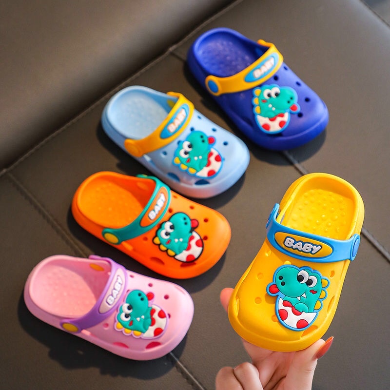 Dép sục Crocs đế mềm chống trượt họa tiết  hoạt hình cho bé