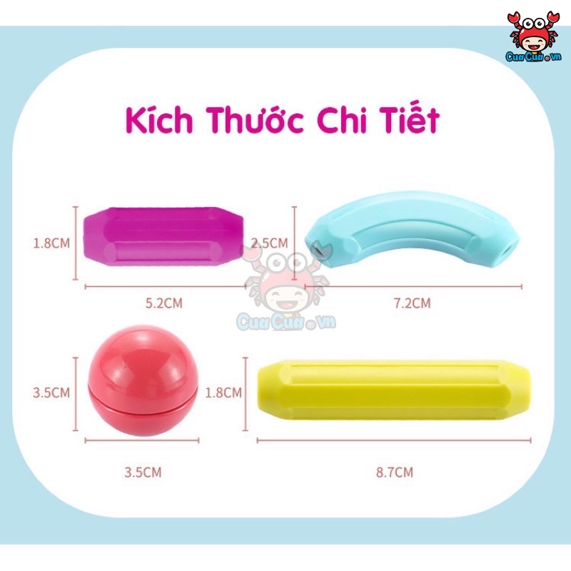 Xếp hình nam châm cho bé, bộ đồ chơi nam châm xếp hình Magnetic 64 chi tiết đồ chơi thông minh cho bé 3 tuổi từ 2-5 tuổi