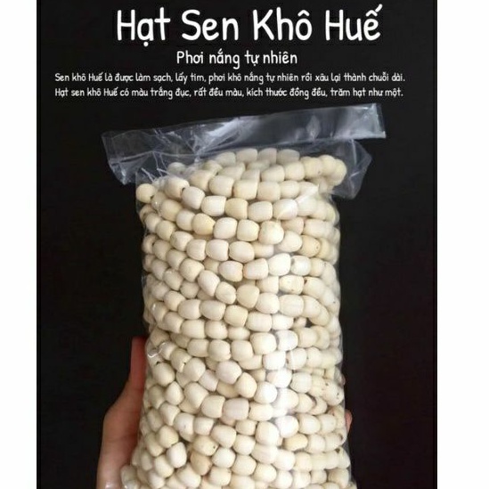 Sen khô Huế phơi nắng tự nhiên, xâu chuỗi hạt đều chất lượng cao