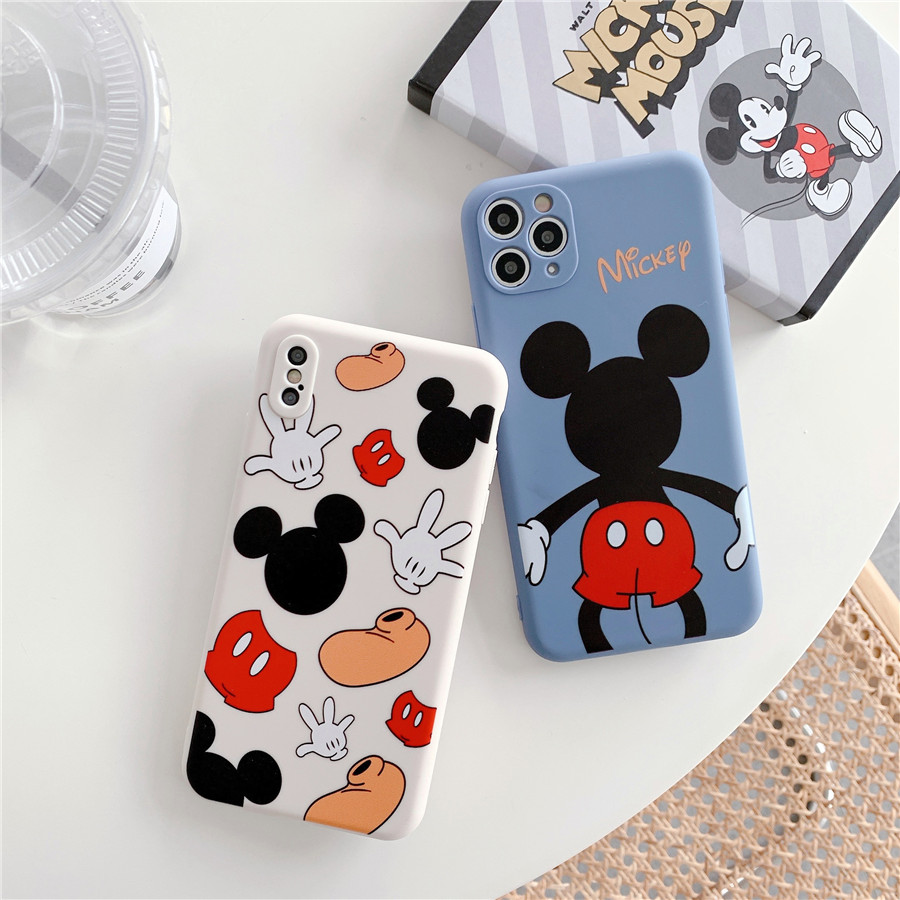 Mickey Lucky emoji Ốp lưng iPhone 12 iPhone 11 Pro Max Soft Case Apple iPhone XS Max XR SE iPhone 7 8 Plus Phone Case iPhone 12 Pro Soft Cover