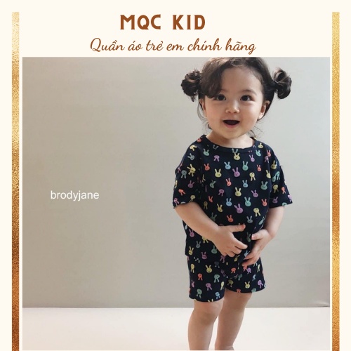 Bộ cộc tay cho bé bộ cộc tay THỎ 7 MÀU cho bé trai bé gái chất thun lạnh cao cấp siêu mềm siêu mát
