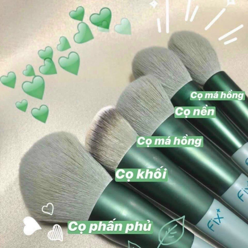 Bộ Cọ Trang Điểm Fix+ 13 Món Nội Địa Trung Lông Mềm Mịn Kèm Túi Rút - Khongcoson