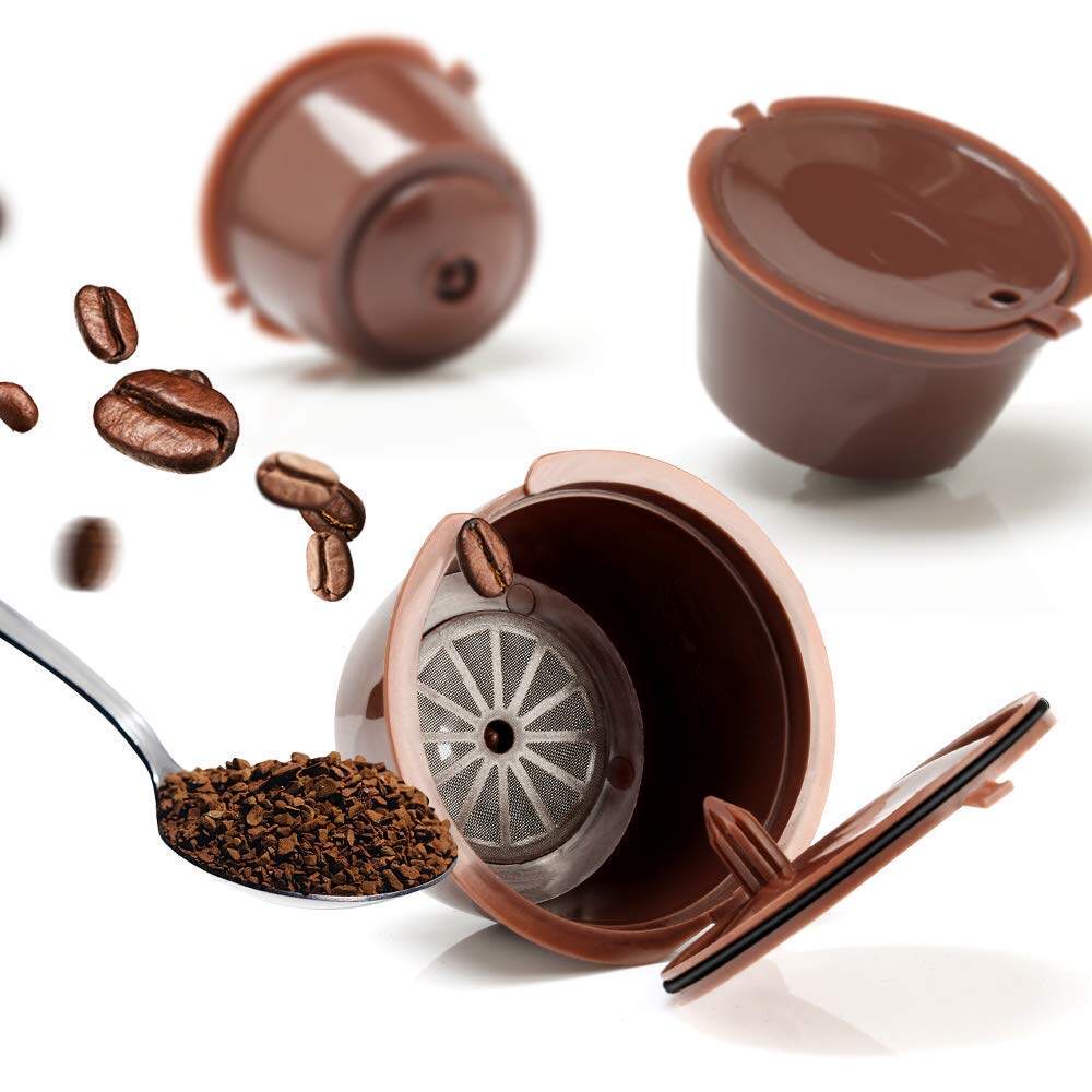 :i Cafilas :  no crema coffee capsule filter có thể tái sử dụng cho dolce gusto nescafegenio, mini me, mini