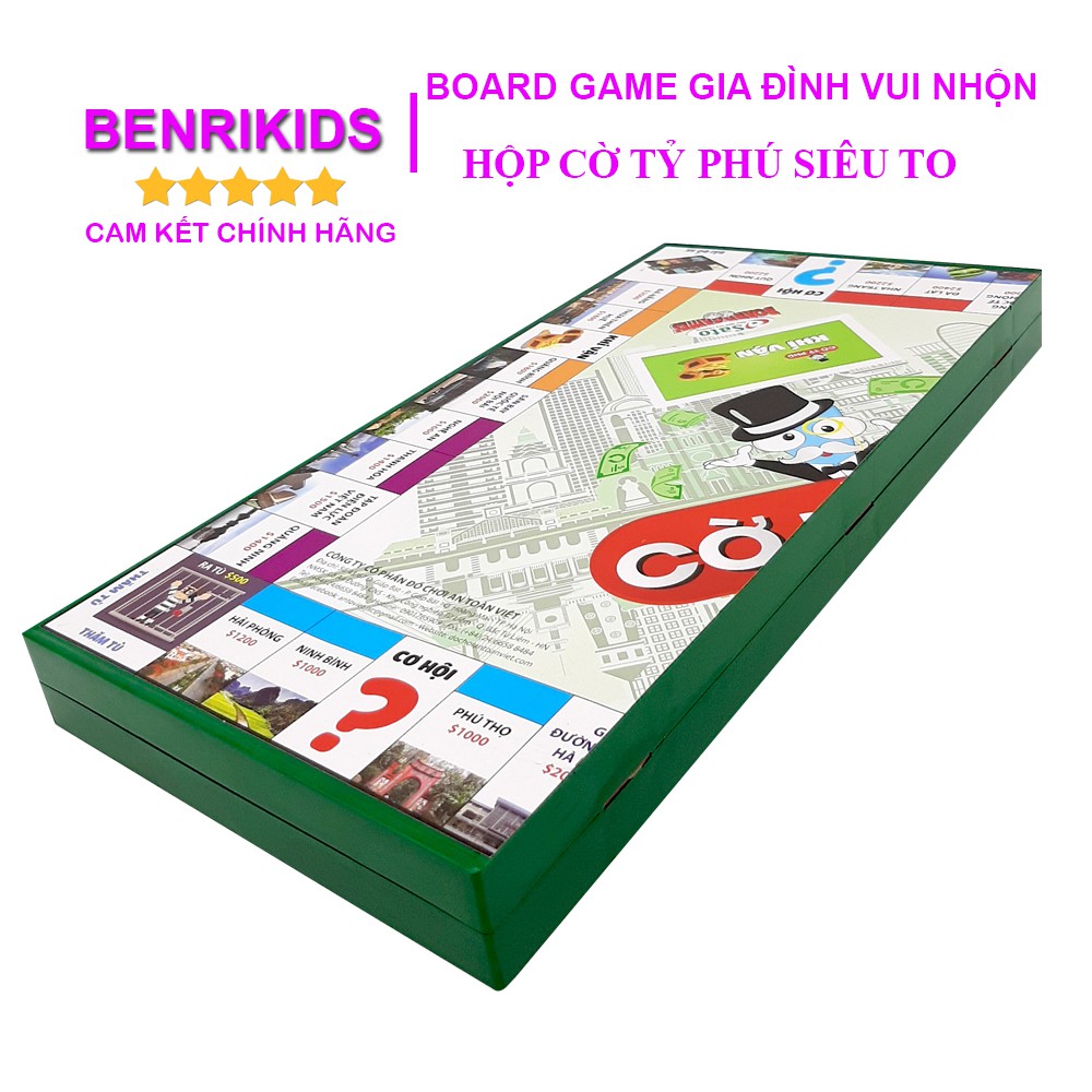 Cờ Tỷ Phú Sato Phiên Bản Mới Nhất Loại Lớn Dạy Bé Từ Duy Làm Giàu, Đồ Chơi Board Game