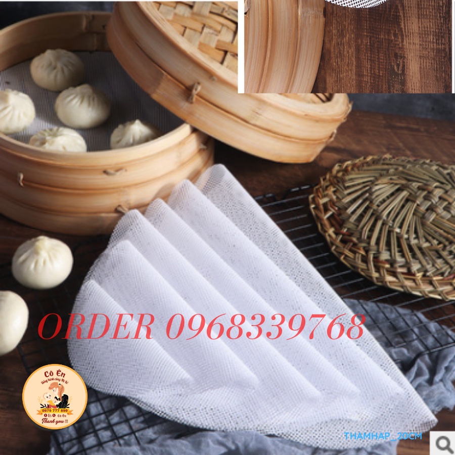 Thảm hấp nhiều size của Xửng hấp tre  đồ ăn bằng tre