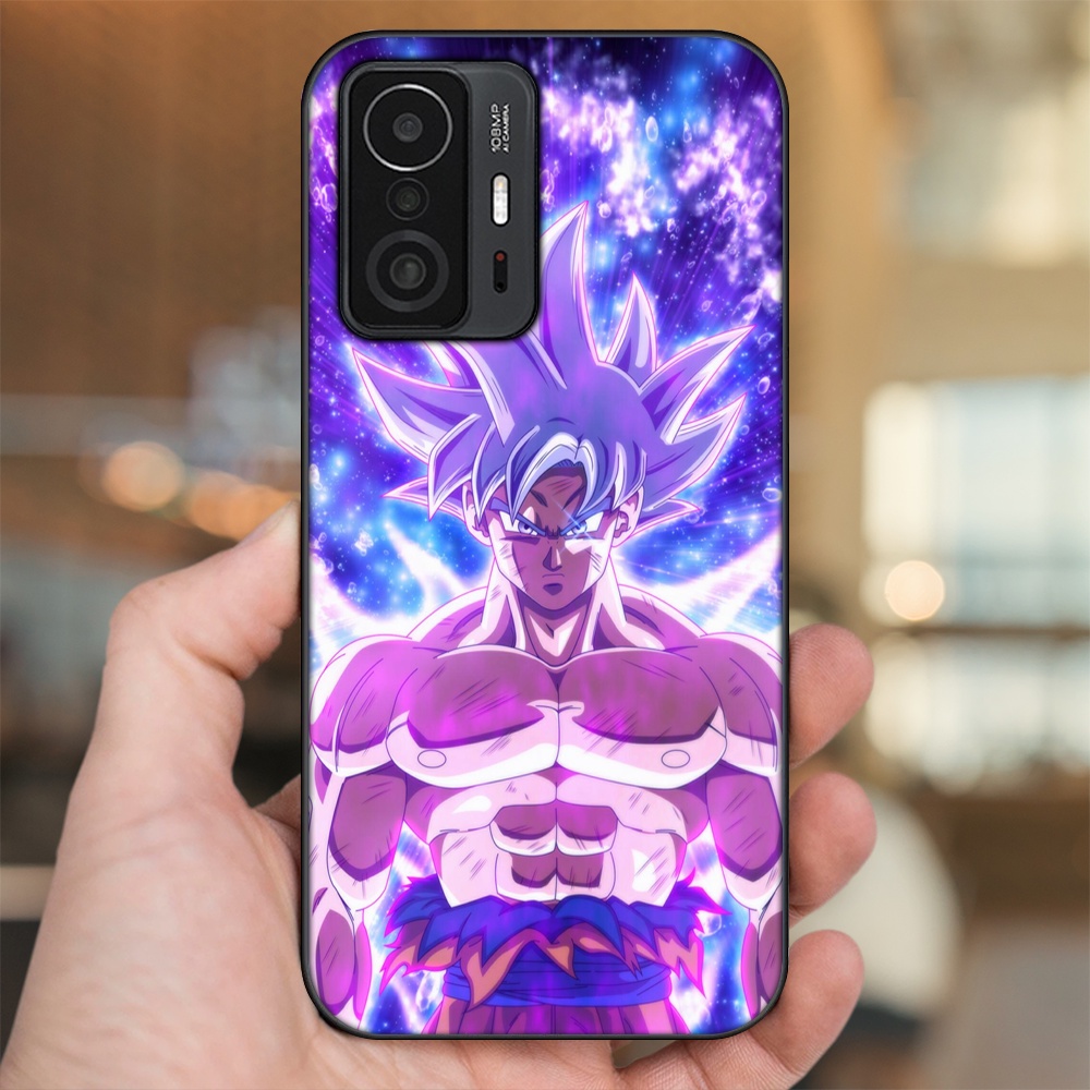 Ốp lưng Xiaomi 11T viền đen in hình Goku Dragon Ball