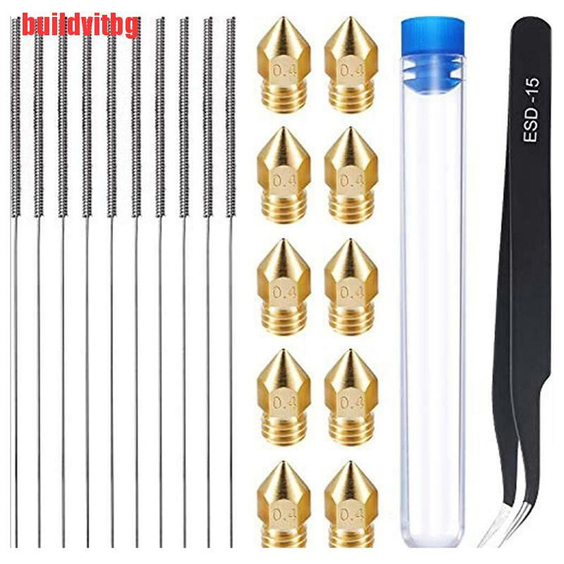 Set 21 Dụng Cụ Vệ Sinh Đầu Phun Máy In 3d Mk8 0.4mm Mk8 Gvq