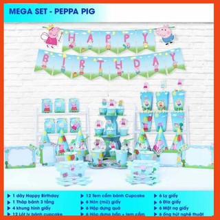 Sét Mega trang trí sinh nhật giá tốt hàng chất